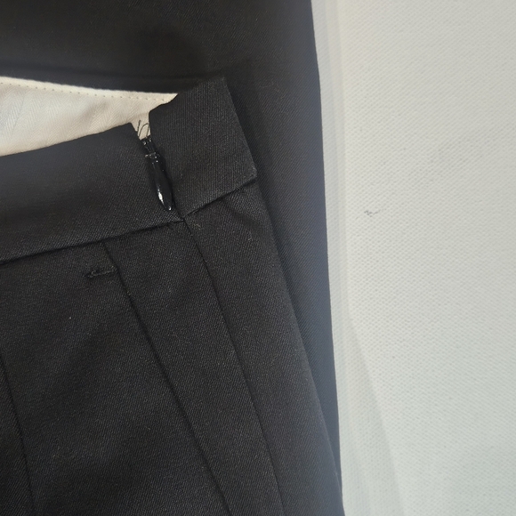 J.Crew Dress Pants Womens Size 4 Black Martie Mid Rise Straight Leg Goth Style - Picture 7 of 9